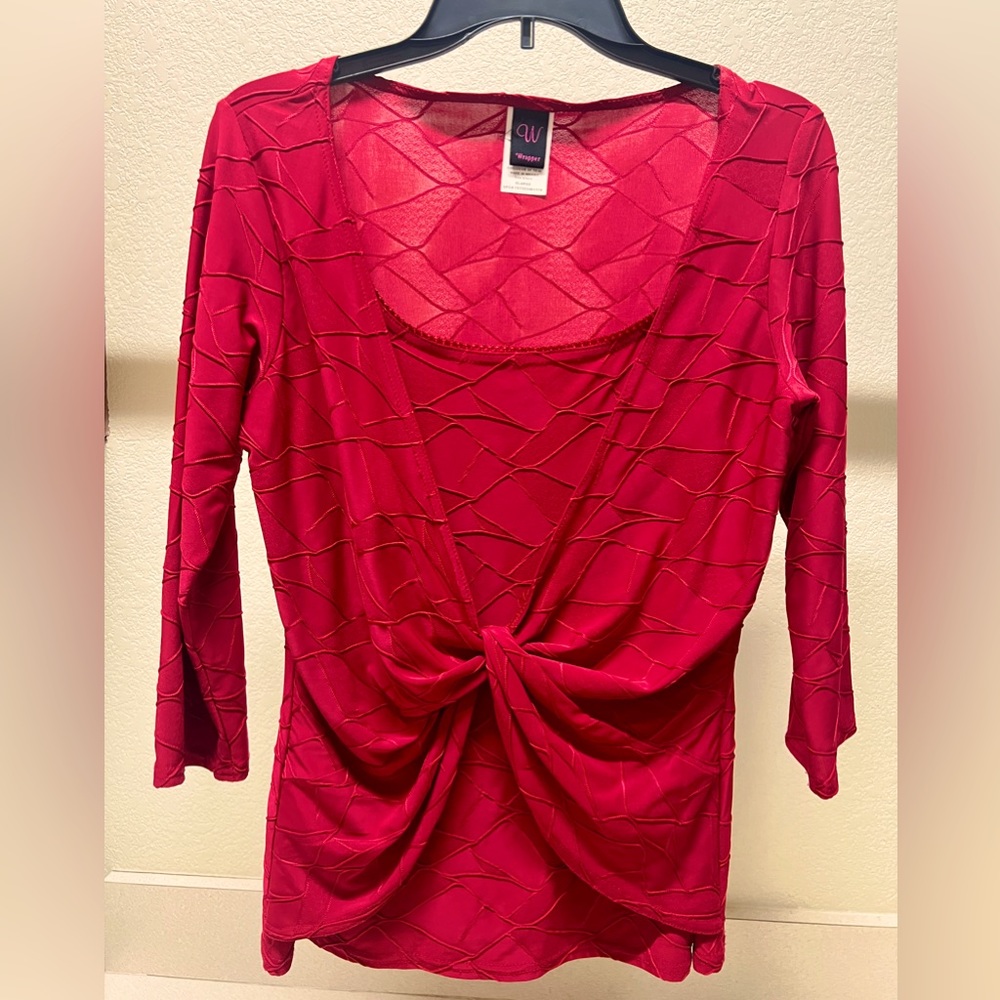 Vibrant Red Blouse